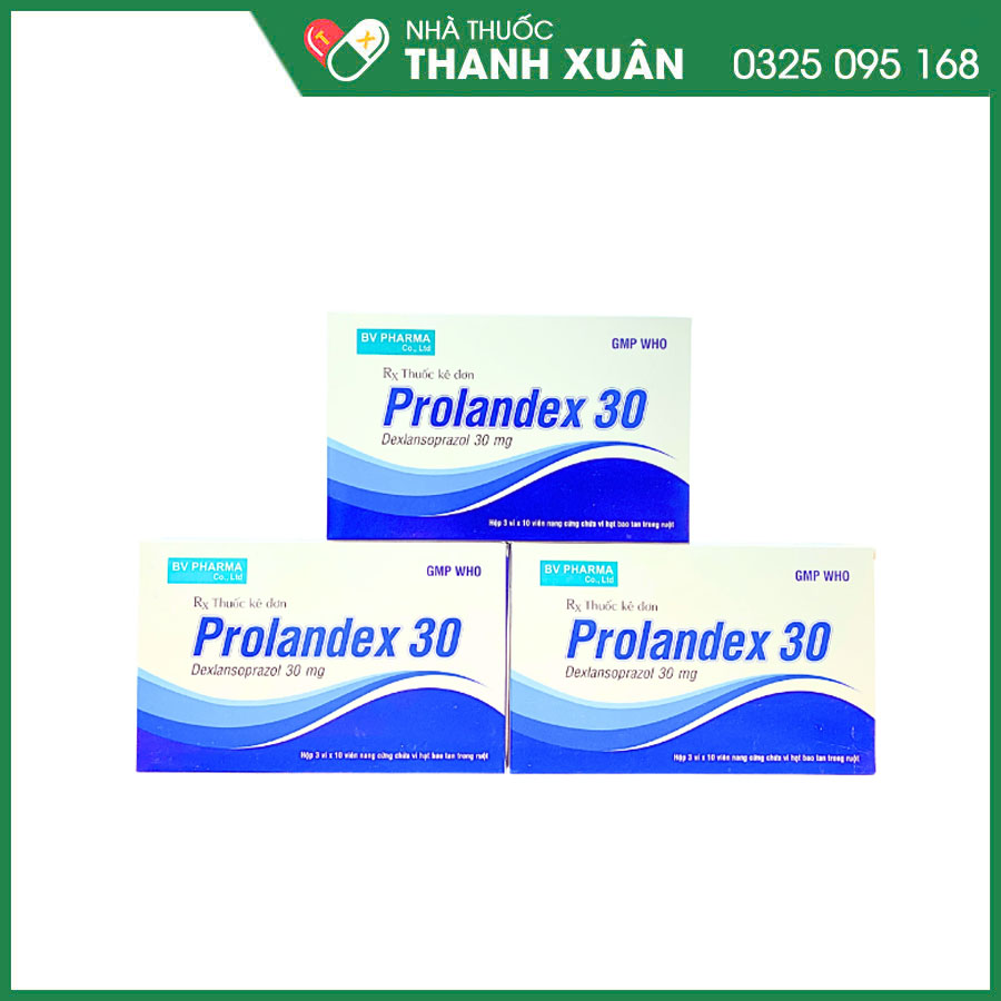 Prolandex 30 thuốc điều trị viêm thực quản ăn mòn, bệnh trào ngược dạ dày